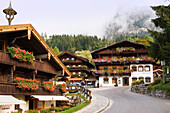 Typical tyrolean houses in Alpbach, Alpbach Valley, Alps, Tirol, Austria, Europe