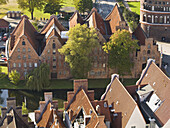 Former salt warehouses, old town, Lubeck, Schleswig Holstein, Germany