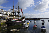 Replica of the Golden Hind, Brixham, Torbay, Devon, England, United Kingdom