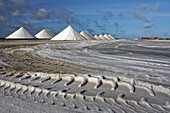 West Indies, Bonaire, Salt pans, Sea salt mine of Pekelmeer
