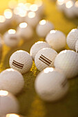 Lots of golf balls, Strasslach-Dingharting, Bavaria, Germany