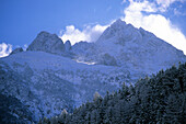 Berge des Schweizerischen Nationalparks bei Schuls, Unterengadin, Engadin, Schweiz