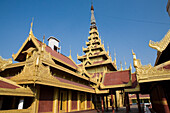 Royal palace in Mandalay, Myanmar, Burma