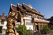Buddhistic temple Wat Kuan Kama in Chiang Mai, Ciang Mai Province, Thailand