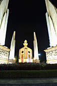 The Democracy Monument at night, Bangkok. Thailand