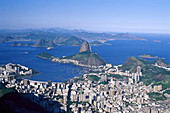 Yatch club at Guanabara Bay and Sugarloaf in background, Rio de Janeiro. Brazil