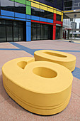 Number art 60, Victoria Harbour, Docklands, Harbour Esplanade, Melbourne, Victoria, Australia