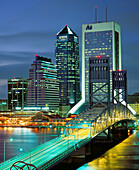 Main Street bridge over St. Johns River, Jacksonville. Florida, USA