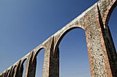 MEXICO-Queretaro State-Queretaro: Los Arcos Aqueduct (b.1726-1735) 1.28 km long with 74 arches
