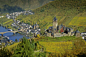 Reichsburg oberhalb der Mosel, Cochem, Rheinland-Pfalz, Deutschland