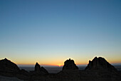 Felsen bei Sonnenuntergang, Al Ain, Vereinigte Arabische Emirate