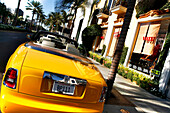Convertible car parked on Rodeo Drive, Beverly Hills, Los Angeles, California, USA, United States of America