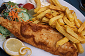 fisch and chips, typical English food