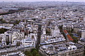 View from Eiffel Tower, Paris. France