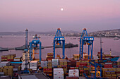 Container port. Valparaiso. Chile.
