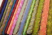 Fabric on sale, Saigon Tax Trade Centre shopping mall, Ho Chi Minh City, Vietnam