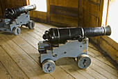 Cannon in the bastion, Fort Vancouver National Historic Site, Vancouver, Washington, USA