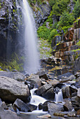 Narada Falls and Creek, Mount Rainier National Park, Washington, USA