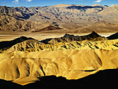The Golden Canyon Mountains. Death Valley National Park. California. Usa.