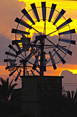 Windmill. Campos. Majorca. Balearic Islands. Spain.