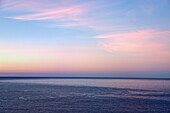 Blick auf das Meer bei Sonnenuntergang, La Gomera, Kanarische Inseln, Spanien, Europa
