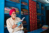 fabric merchant, sikh, Port Blair, Andaman Islands, India