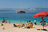 People at the beach, Brac Island, Dalmatia, Croatia, Europe