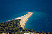 Languet and ocean in the sunlight, Golden Horn, Bol, Brac Island, Dalmatia, Croatia, Europe