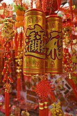 Dekoration für Chinesisches Neujahrsfest, Chinatown, Singapur, Asien