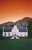 Weingut Rustenberg bei Sonnenuntergang, Stellenbosch, Westkap, Südafrika, Afrika