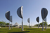 Wind Leaves by Ned Kahn at Discovery World in the city of Milwaukee Wisconsin WI USA