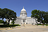 The State Capitol Building at Madison Wisconsin. USA.