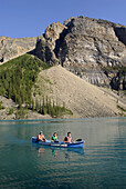 Moraine Lake Canoes Alberta Canada Canadian Rockies Canadian Rocky Mountains Banff National Park