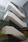 Staircase in the new hospital. Hospital de Sant Pau. Barcelona. Catalonia. Spain