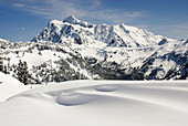 Mount Shuksan in winter, North Cascades, Washington, USA