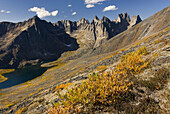 Peaks of the Tombstone Range from Glissade Pass, Tombstone Territorial Park, Yukon, Canada