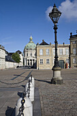 Amalienborg and Marmorkirken church. Copenhagen. Denmark.