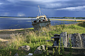 Boat, Vershinino, Kenozero lake, Archangelsk (Arkhangelsk) region, Russia