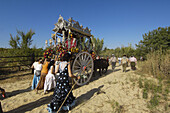 Romería' (pilgrimage) to El Rocío. Almonte, Huelva province, Andalucia, Spain