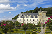 Villandry castle and gardens. Château de Villandry. Indre-et-Loire.Touraine. Loire Valley. France