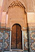 Medersa, Ben Youssef, Marrakech, Morocco.