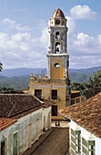 Tower of Museo Nacional de la Lucha Contra Bandidos (bandits museum, former church of San Francisco de Asís), Trinidad. Sancti Spiritus Province, Cuba