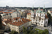 View from Old Town Hall, Prague, Czech republic