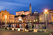 Tartini Square, Piran, Slovenia, Balkans, Europe