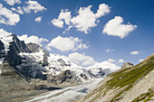 Alpine landscape, View to the Gross Glochner, the highest mountain of Austria