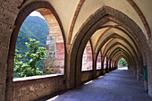 Arches in Nuestra Señora de Valvanera Monastery. La Rioja. Spain.