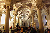 Interior view of Musee du Louvre. Paris. France