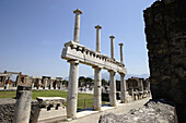 The Forum of Pompei. Campania. Italy