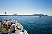 Ferryboat near Elba, Italy, Mediterranean Sea, Europe