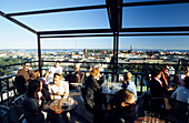 People at a cafe at Hotel Toni, Helsinki, Finland, Europe